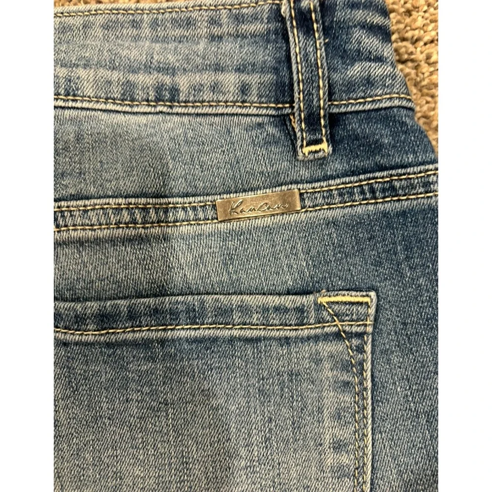 KanCan‎ Jeans Women's 5/26 Blue Denim Distressed Medium Wash Cotton Frayed Hem